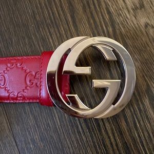 GG belt with Double G buckle